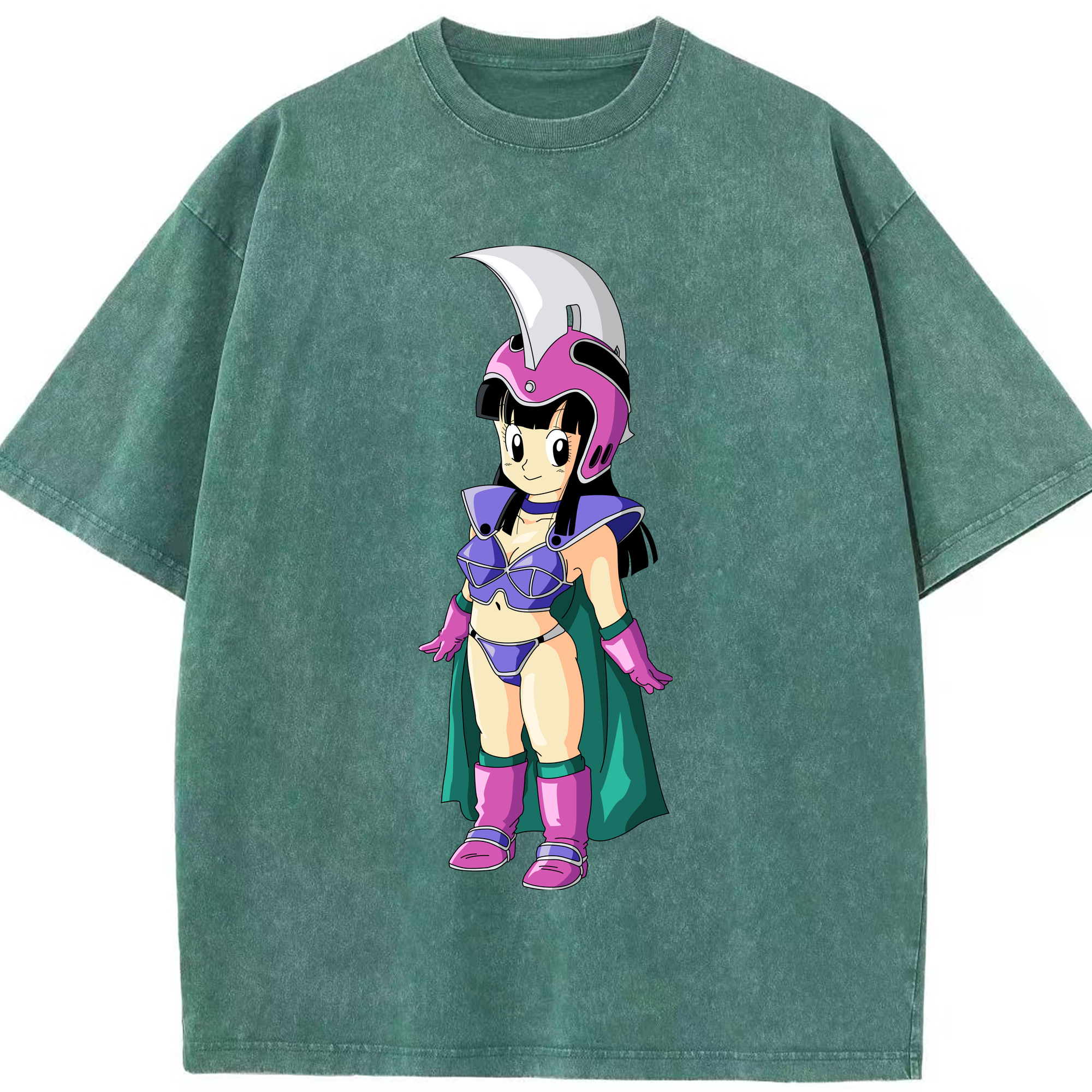 （画像用） ドラゴンボール チチ DRAGON BALL Chichi 綿100% ヴィンテージ風 半袖Tシャツ（フロントプリント）